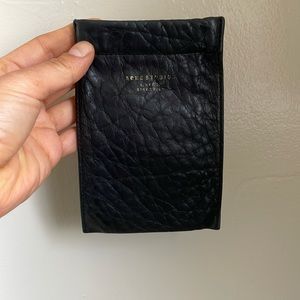 Acne studios leather pouch wallet card phone case sleeve coin purse